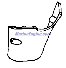 Evinrude Johnson OMC 0315445 - Exhaust Housing Front Cover
