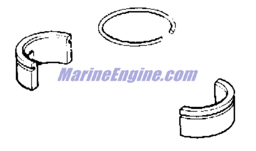 Evinrude Johnson OMC 0318863 - Split Sleeve, Center Bearing
