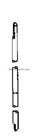 Evinrude Johnson OMC 0324621 - Shift Rod -lng
