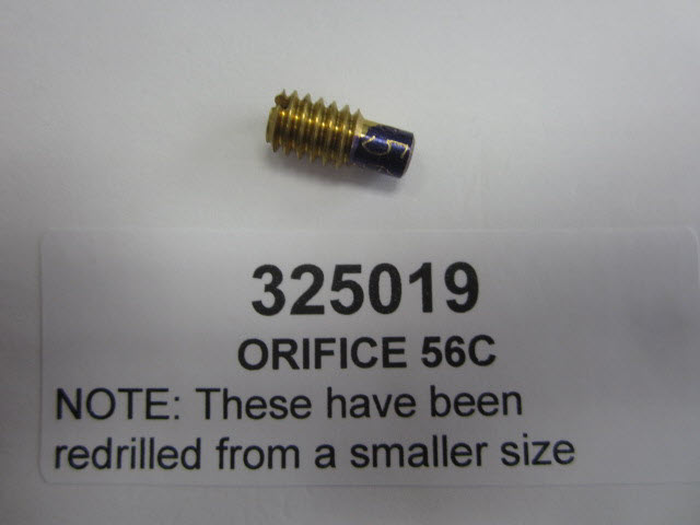Evinrude Johnson OMC 0325019 - Orifice, Number 56
