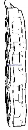 Evinrude Johnson OMC 0325639 - Cylinder Head - Starboard