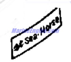 Evinrude Johnson OMC 0327854 - Front Applique Plate