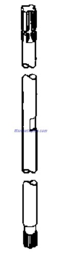 Evinrude Johnson OMC 0330435 - Drive Shaft 20 4