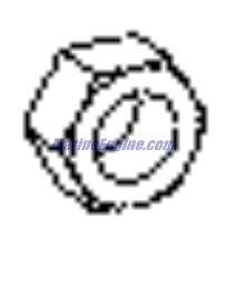 Evinrude Johnson OMC 0332291 - Tilt Bolt Nut