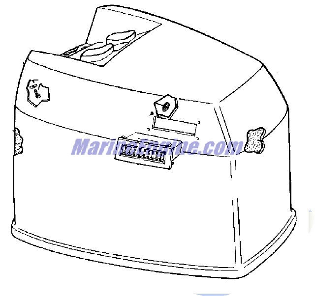 Evinrude Johnson OMC 0334949 - Sound Blanket, Rear