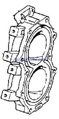 Evinrude Johnson OMC 0335635 - Cylinder Head
