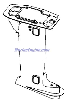 Evinrude Johnson OMC 0335894 - Exhaust Housing