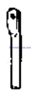Evinrude Johnson OMC 0336454 - Shift Rod -25