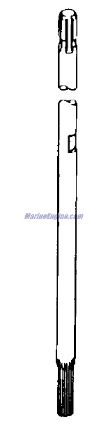 Evinrude Johnson OMC 0337396 - Drive Shaft 15 4 Cycle