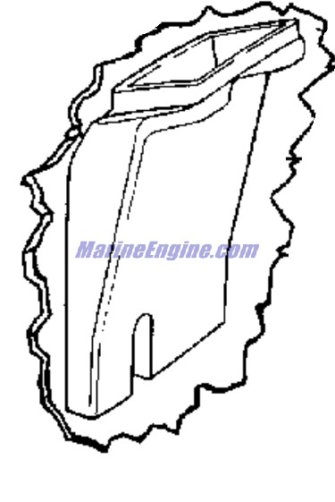 Evinrude Johnson OMC 0337793 - Air Inlet Baffle