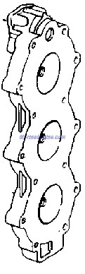 Evinrude Johnson OMC 0339221 - Cylinder Head