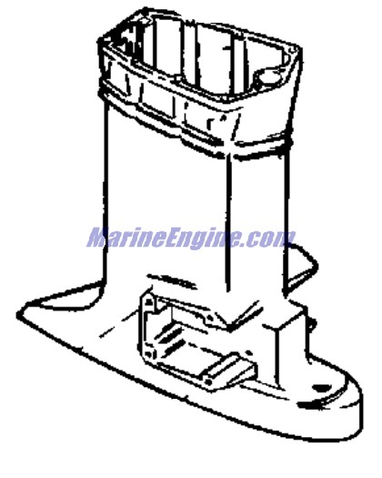 Evinrude Johnson OMC 0340772 - Exhaust Housing