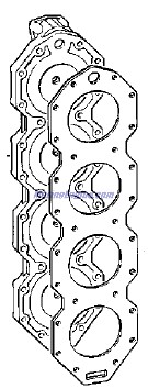 Evinrude Johnson OMC 0340797 - Cylinder Head