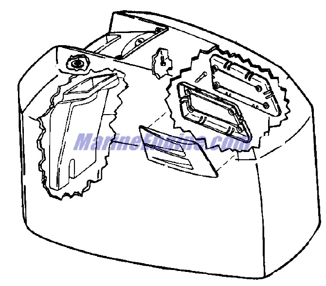 Evinrude Johnson OMC 0341393 - Bracket, Mounting -starboard