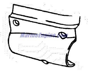 Evinrude Johnson OMC 0341913 - Cable Entry Cover