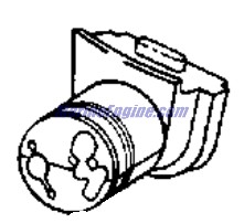 Evinrude Johnson OMC 0342124 - Grommet, Fuel & Electric Lines