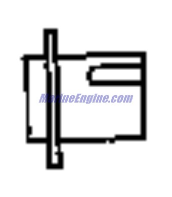 Evinrude Johnson OMC 0343105 - Thermostat Sleeve