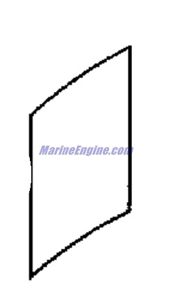 Evinrude Johnson OMC 0343189 - Plate, Rear