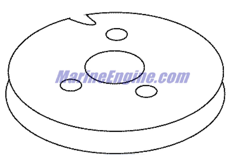Evinrude Johnson OMC 0343504 - Pulley, Flywheel