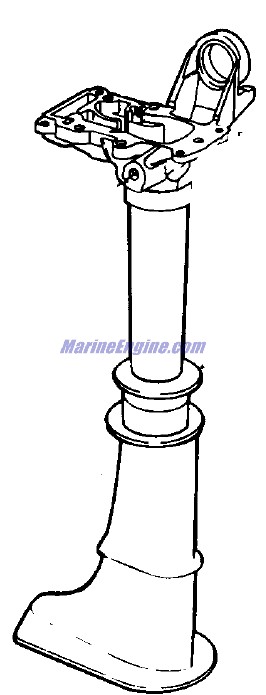 Evinrude Johnson OMC 0344971 - Exhaust Housing