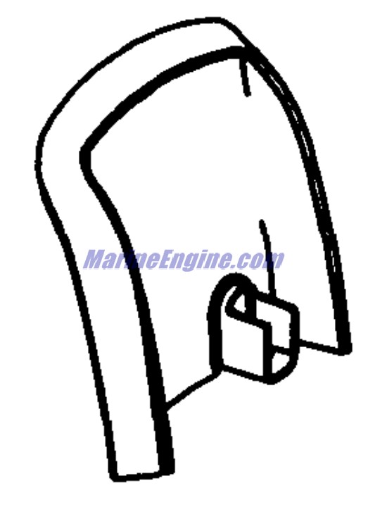 Evinrude Johnson OMC 0345358 - Duct, Air Inlet-f