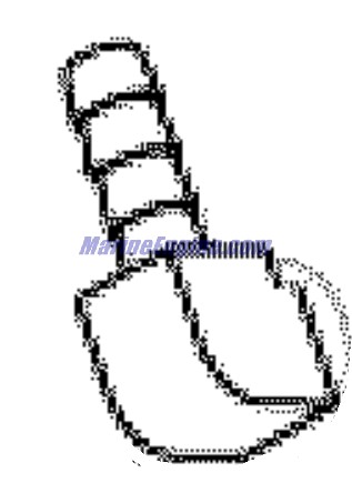 Evinrude Johnson OMC 0345854 - Fitting