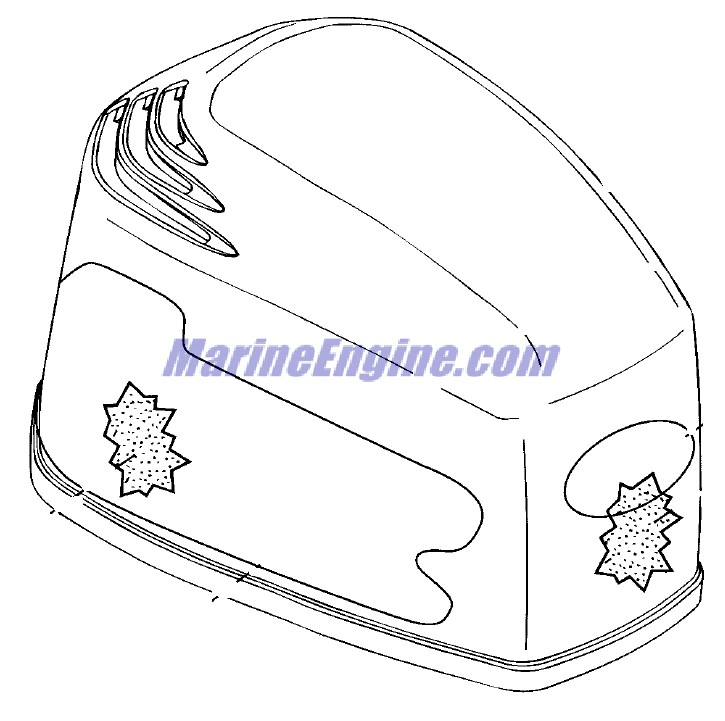 Evinrude Johnson OMC 0346776 - Sound Blanket - Front
