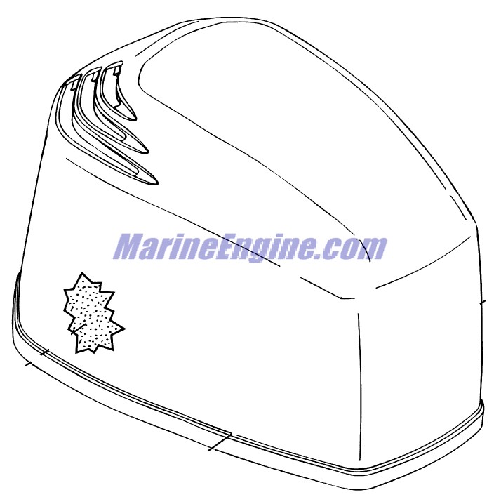 Evinrude Johnson OMC 0348219 - Sound Blanket - Port