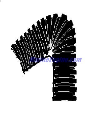 Evinrude Johnson OMC 0348472 - Tubing, Cnvltd