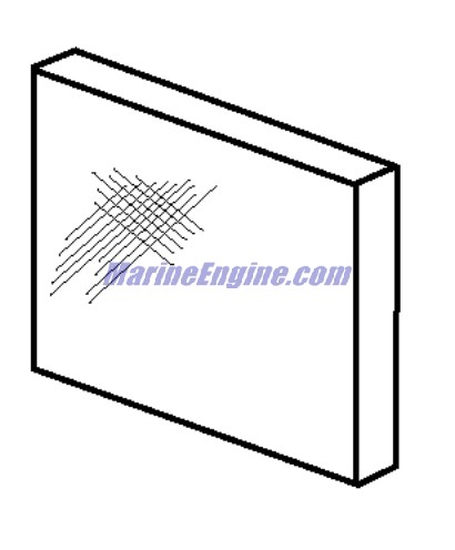 Evinrude Johnson OMC 0348864 - Sound Blanket - Stbd