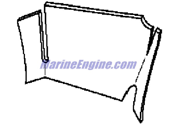 Evinrude Johnson OMC 0349438 - Foam Barrier, Lower