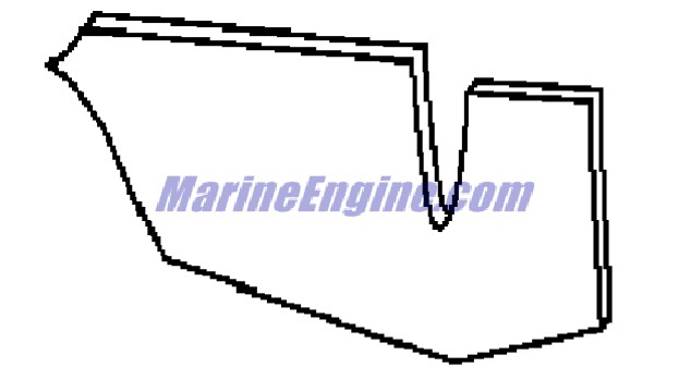 Evinrude Johnson OMC 0349439 - Foam Barrier, Lower
