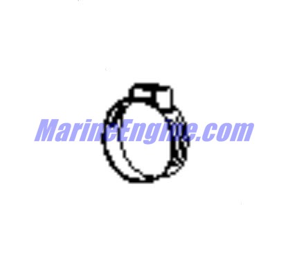 Evinrude Johnson OMC 0349516 - Clamp, EAR-11.3MM