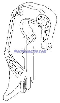 Evinrude Johnson OMC 0350624 - Stern Bracket, Port