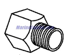 Evinrude Johnson OMC 0351207 - Nut, Friction-adap