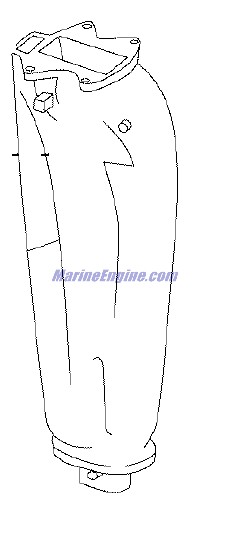 Evinrude Johnson OMC 0351257 - Exhaust Housing