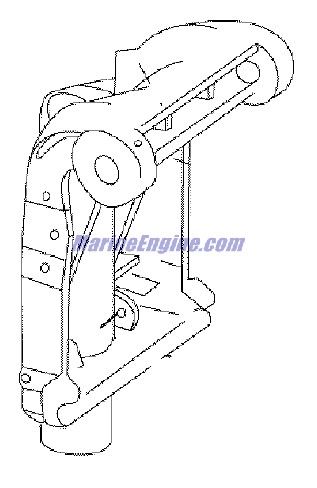Evinrude Johnson OMC 0351319 - Swivel Bracket