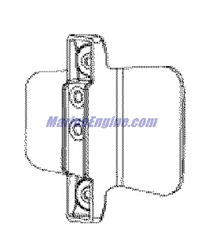 Evinrude Johnson OMC 0351496 - Bracket, Latch