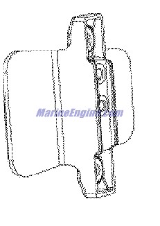 Evinrude Johnson OMC 0351497 - Bracket, Latch