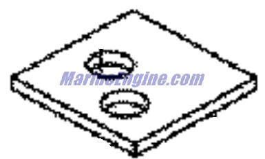 Evinrude Johnson OMC 0352625 - Plate, Angle Adjust