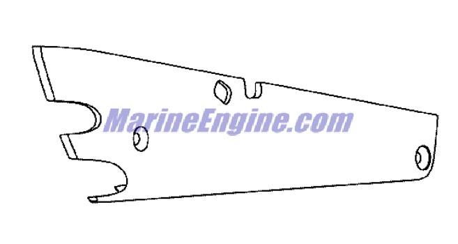 Evinrude Johnson OMC 0352677 - Control Box Back Panel