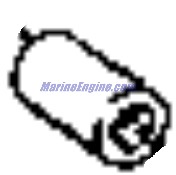 Evinrude Johnson OMC 0387145 - Coupling And Set Screw