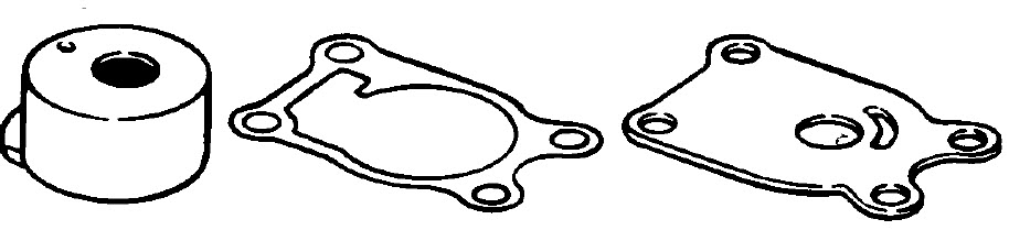 Evinrude Johnson OMC 0390772 - Chrome Water Pump Kit - NO Impeller