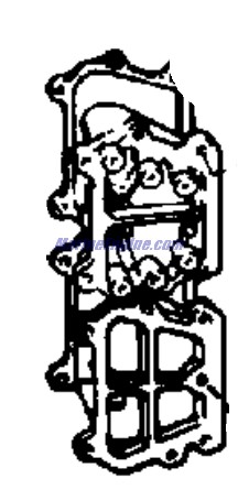 Evinrude Johnson OMC 0392754 - Bypass Cover Assembly