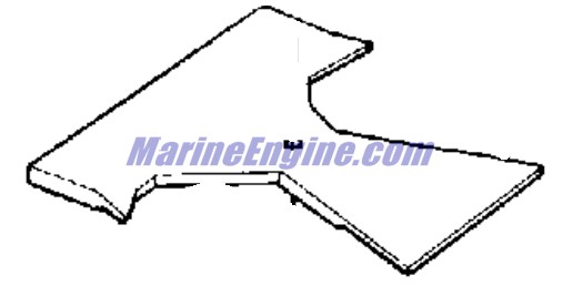 Evinrude Johnson OMC 0395312 - Bracket Cover And Decal