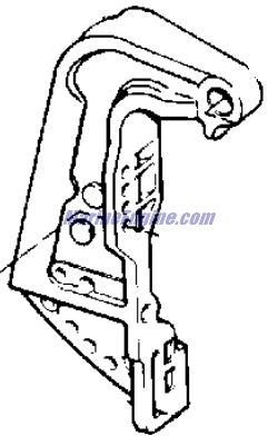 Evinrude Johnson OMC 0395844 - Stern Bracket Assembly