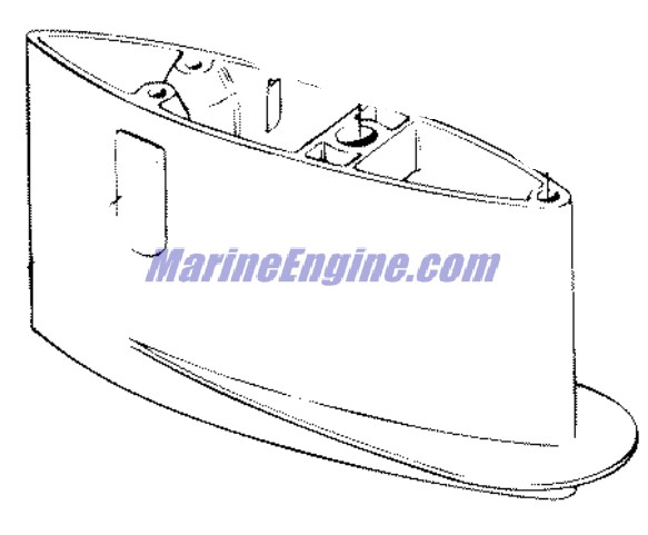 Evinrude Johnson OMC 0396308 - Gearcase Extension Assembly