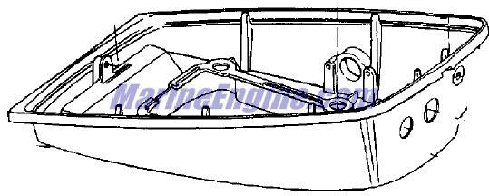 Evinrude Johnson OMC 0396888 - Lower Motor Cover Assembly
