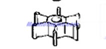 Evinrude Johnson OMC 0397596 - Impeller, Counter Rotation