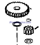 Evinrude Johnson OMC 0398421 - Gear & Sft Kit C/R
